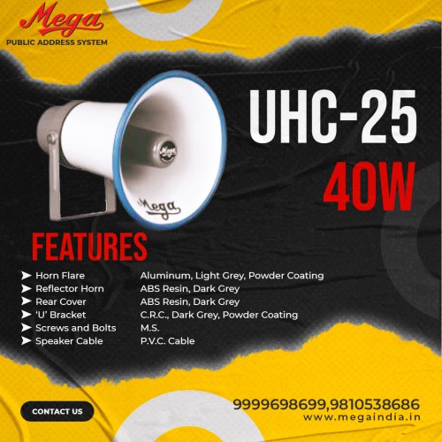 UHC 25 40 Watts P.A Unit Horn Combination